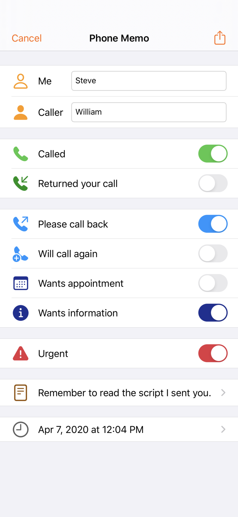 Phone Memos on the iPhone Phone Memos on the iPhone