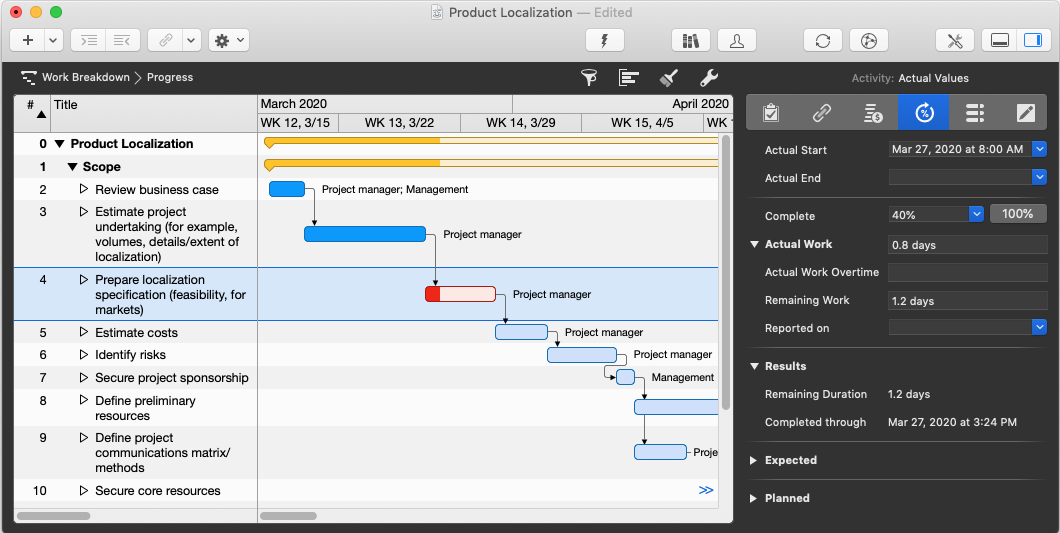 Merlin Project - started activity Merlin Project - started activity