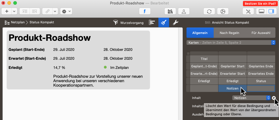 Merlin Project - Entfernen Sie den Inhalt Notiz