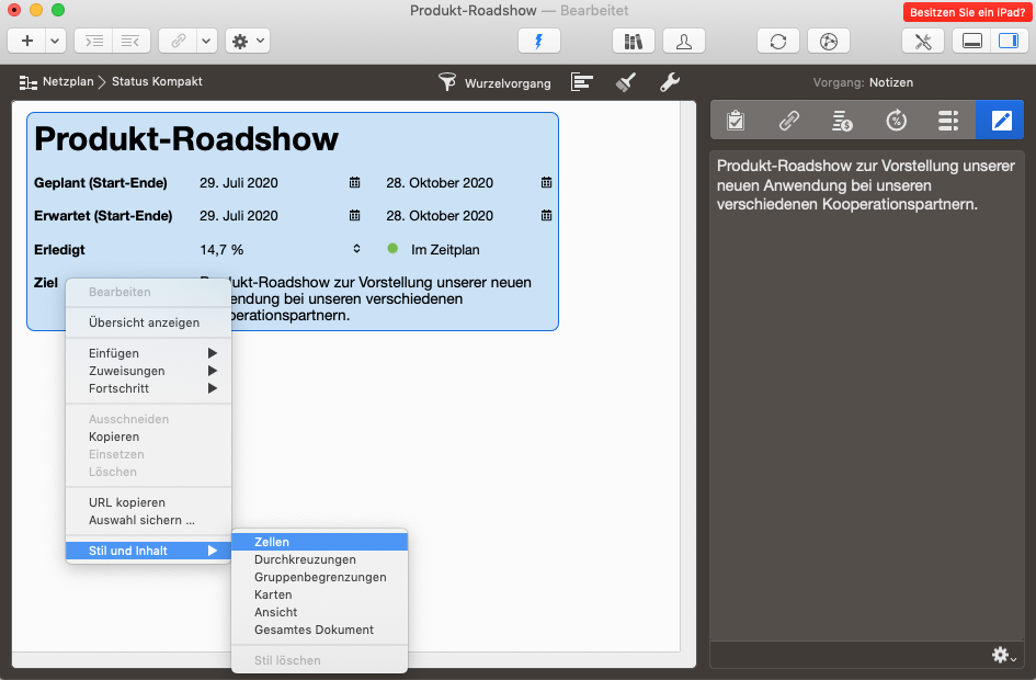 Merlin Project - Öffnen Sie den Stil-Inspektor
