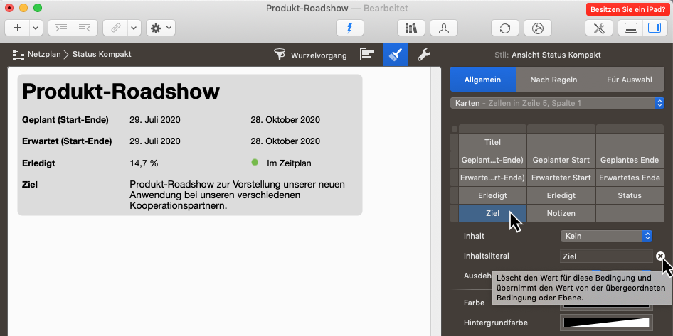 Merlin Project - Entfernen Sie die Überschrift Ziel