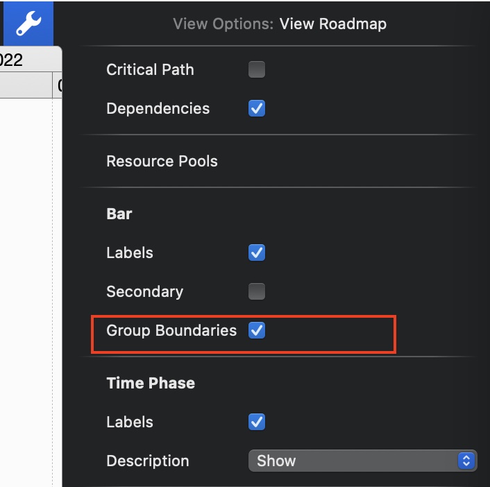 Show group bounderies Show group bounderies