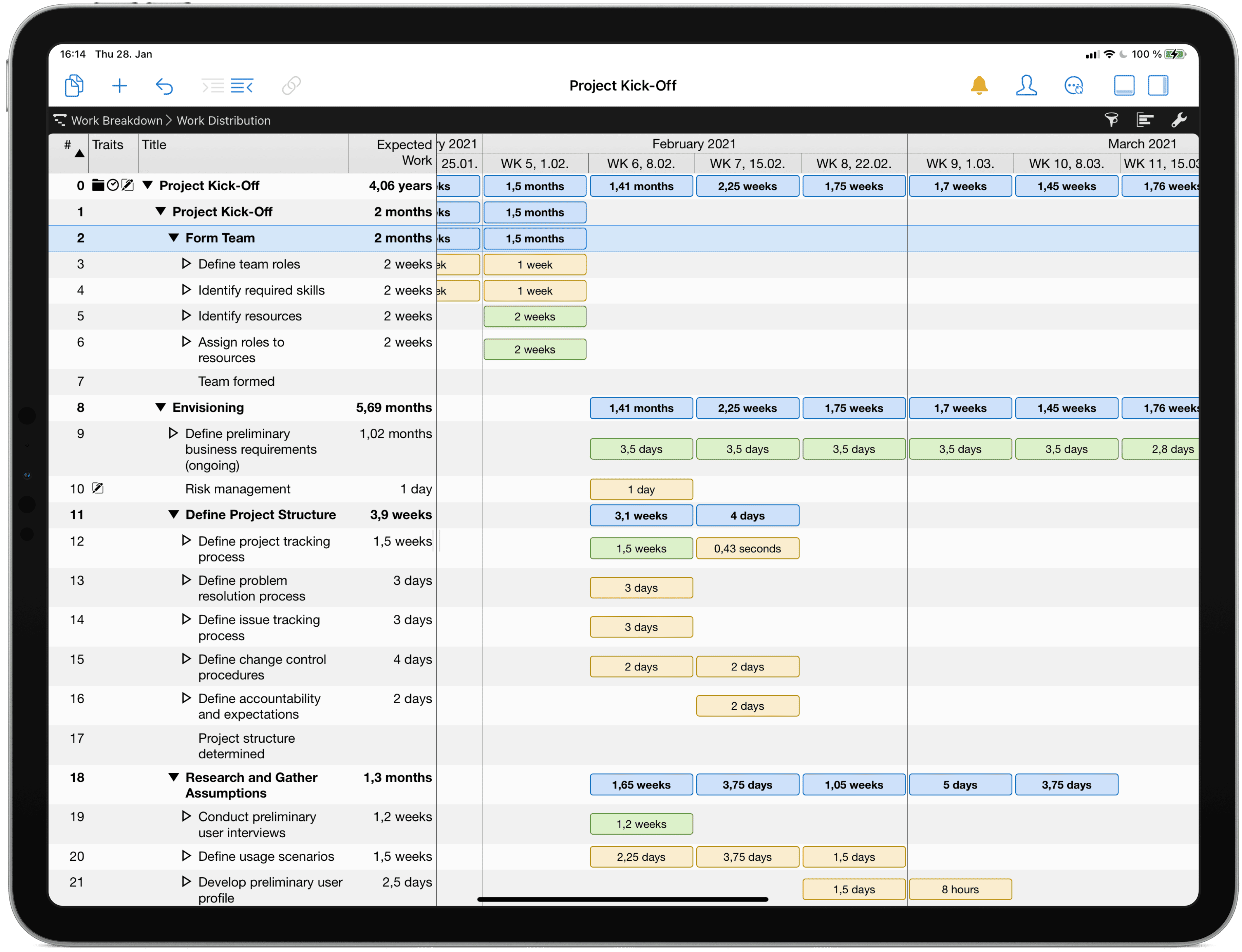 Merlin Project on an iPad Pro