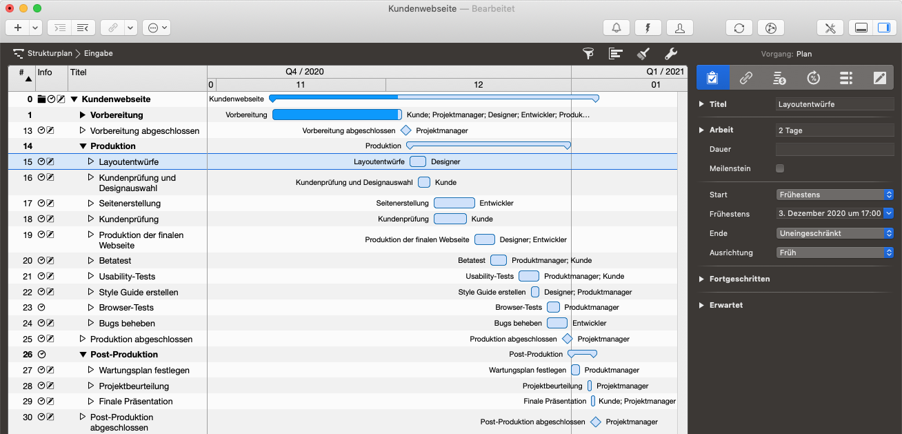 Merlin Project - Vorgänge mit Datumsbeschränkungen Merlin Project - Vorgänge mit Datumsbeschränkungen
