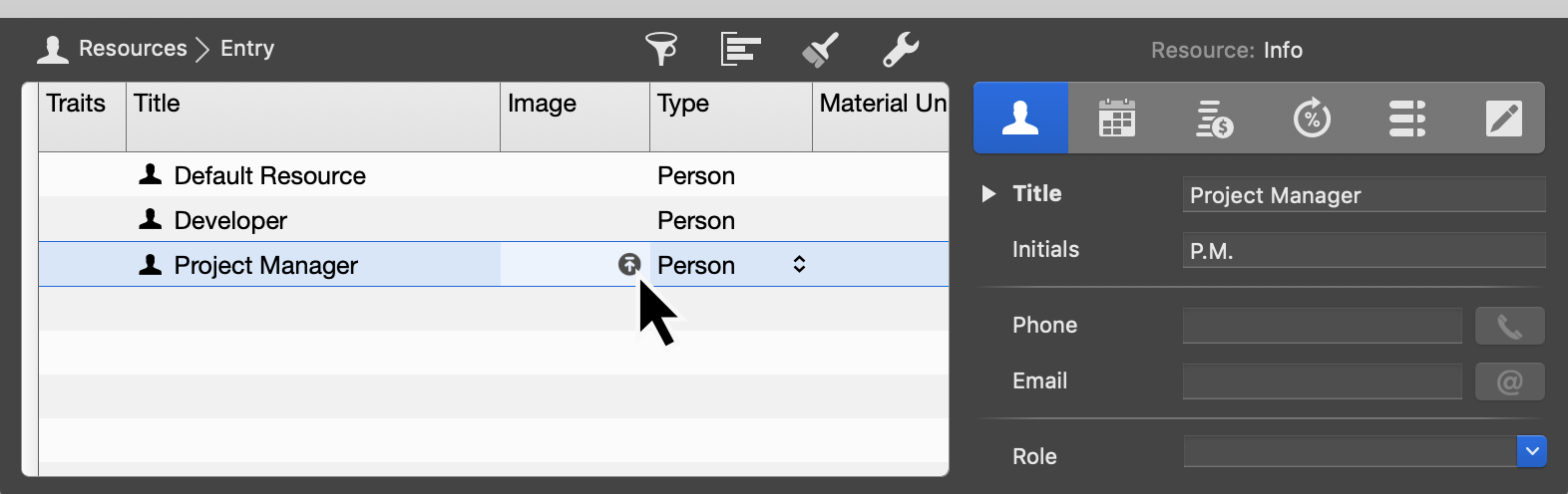 Upload resource image