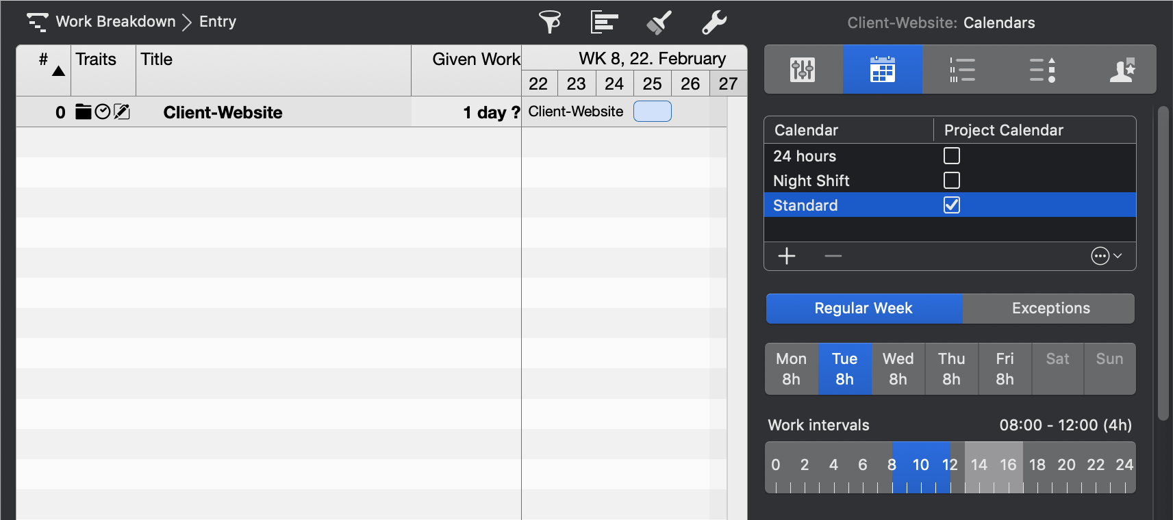 Calendar - Night Shift