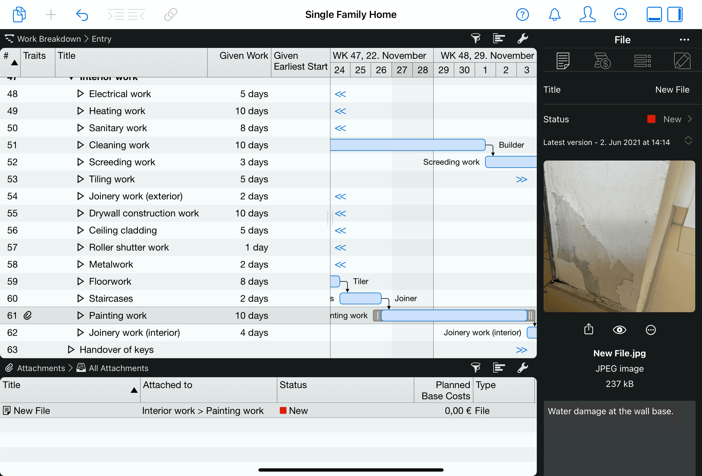 Merlin Project photo documentation directly on the construction site