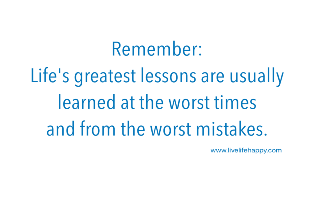 14. Not learning from mistakes
