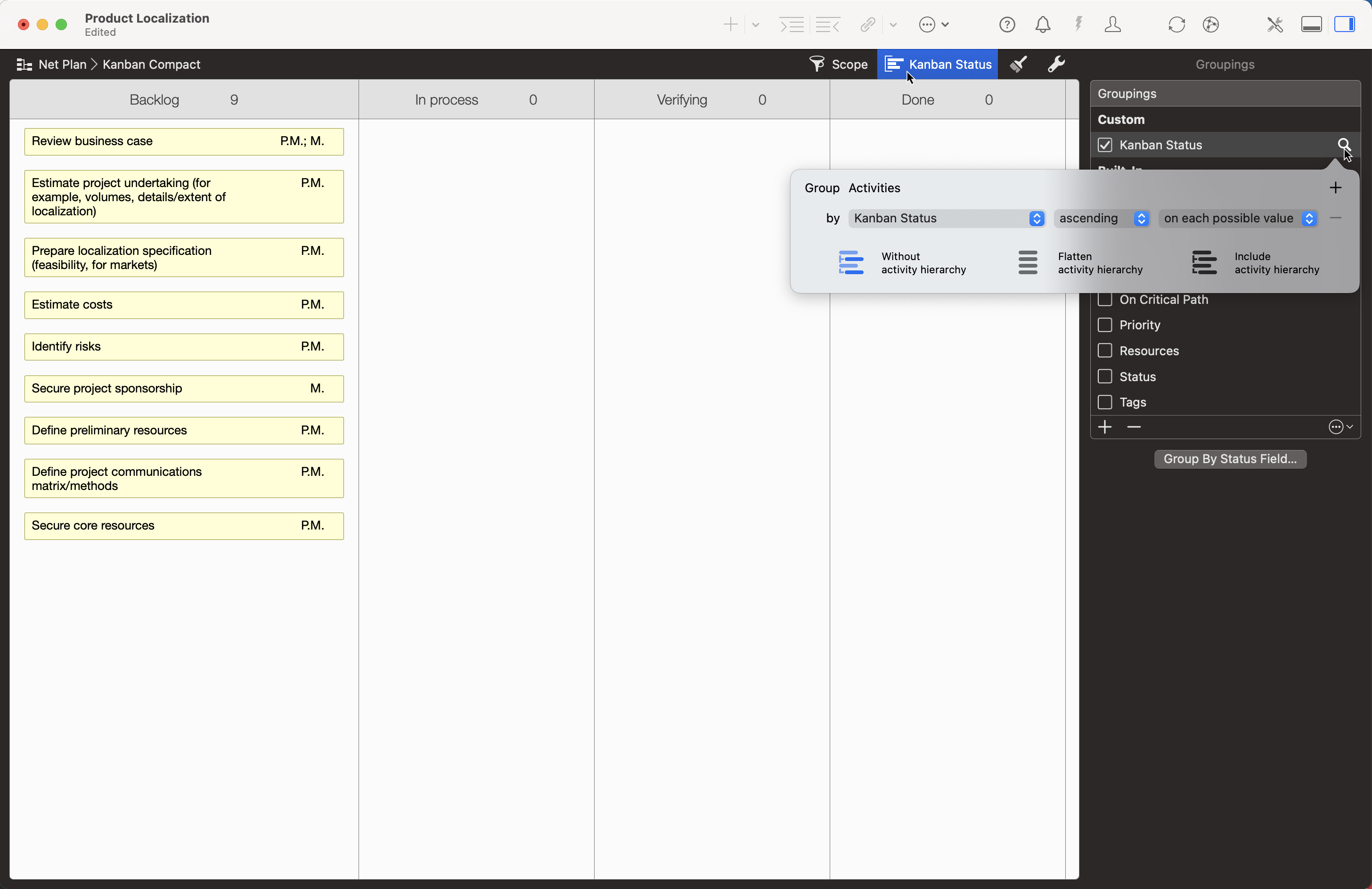 Group additionally by Priority Group additionally by Priority