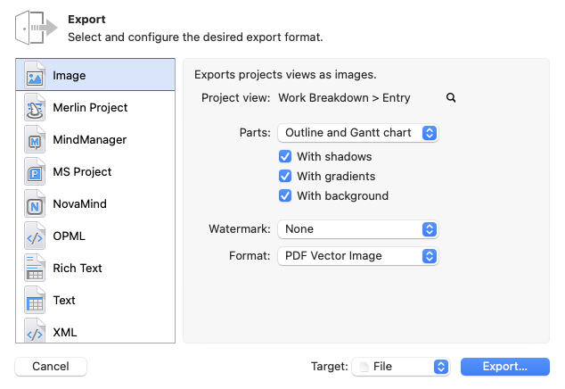 PDF Export PDF Export