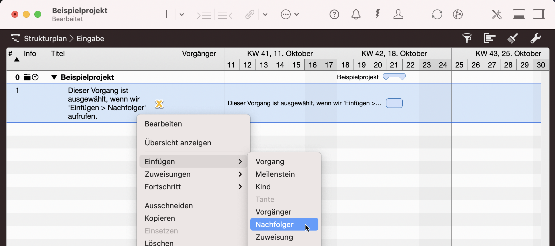 Merlin Project - Nachfolger Einfügen Merlin Project - Nachfolger Einfügen