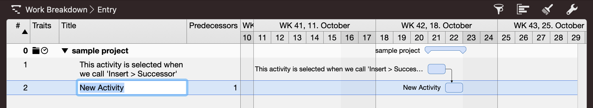 Merlin Project - Successor inserted