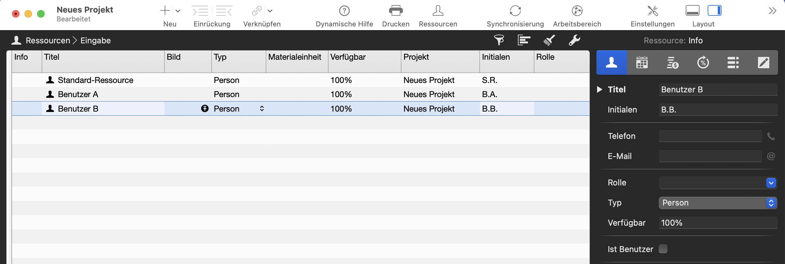 Ressourcen erstellt Ressourcen erstellt