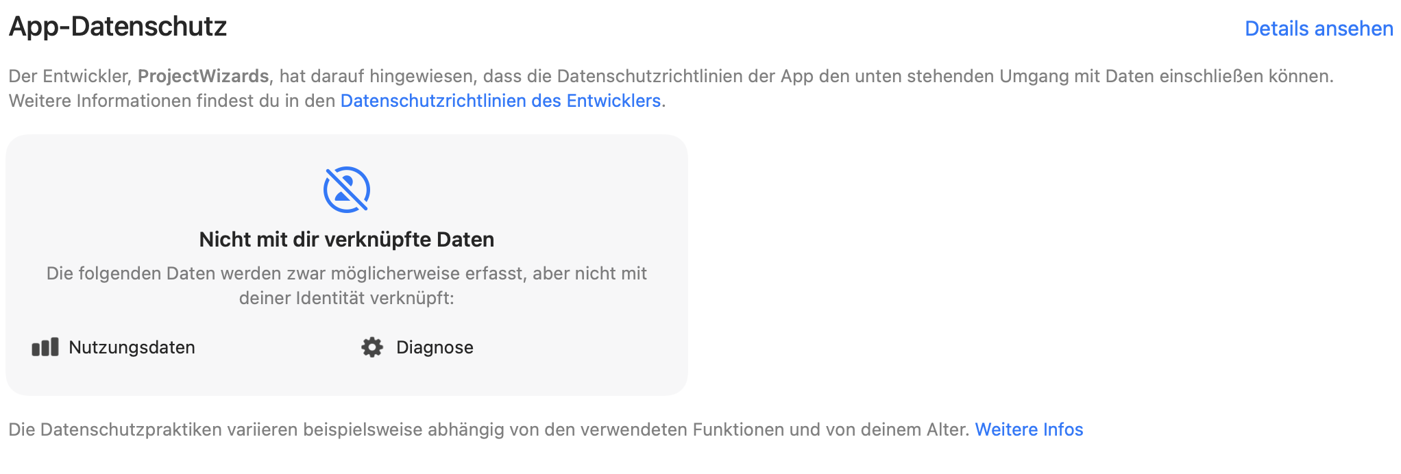 App-Datenschutz von Merlin Project App-Datenschutz von Merlin Project