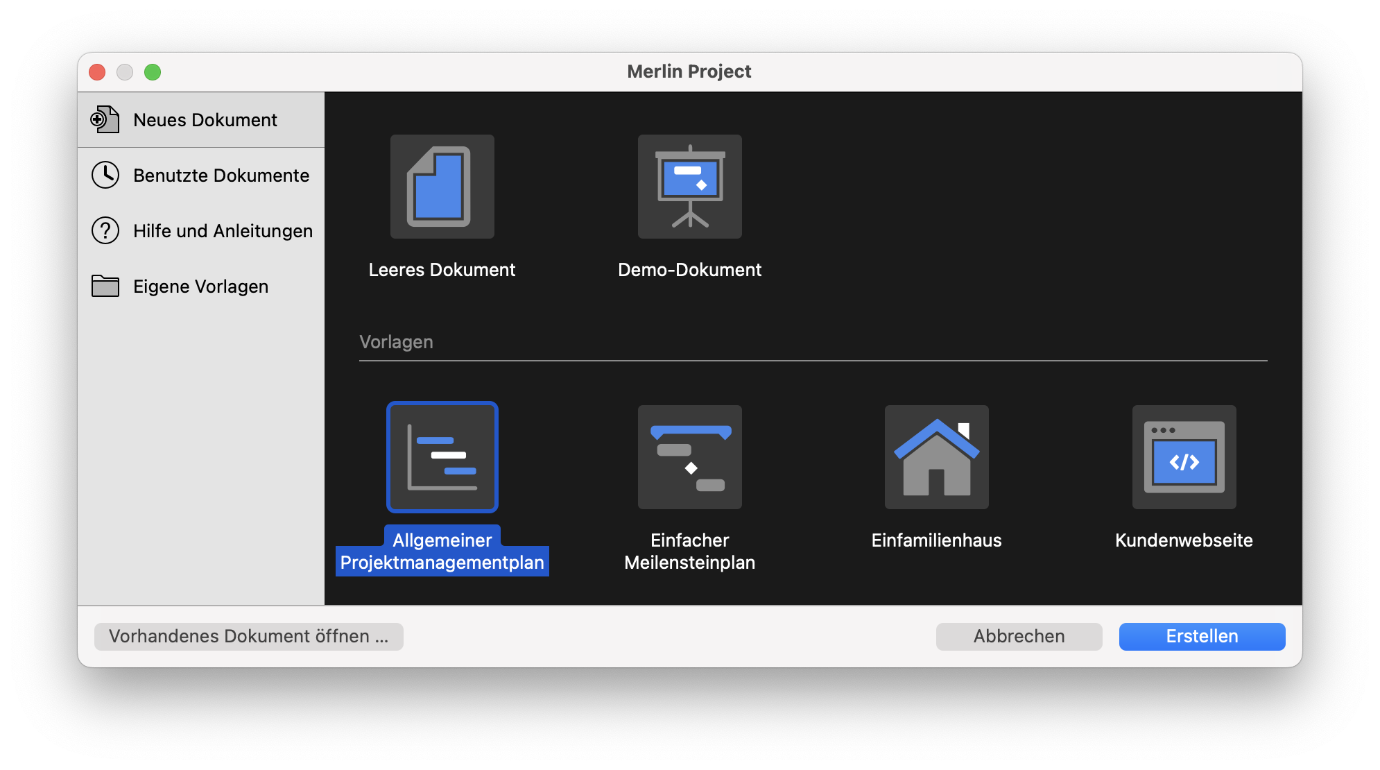 Merlin Project Projektvorlage Merlin Project Projektvorlage
