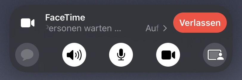 FaceTime Steuerungselemente