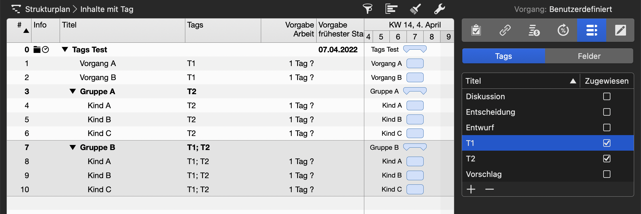 Merlin Project - Mehrfach Tags