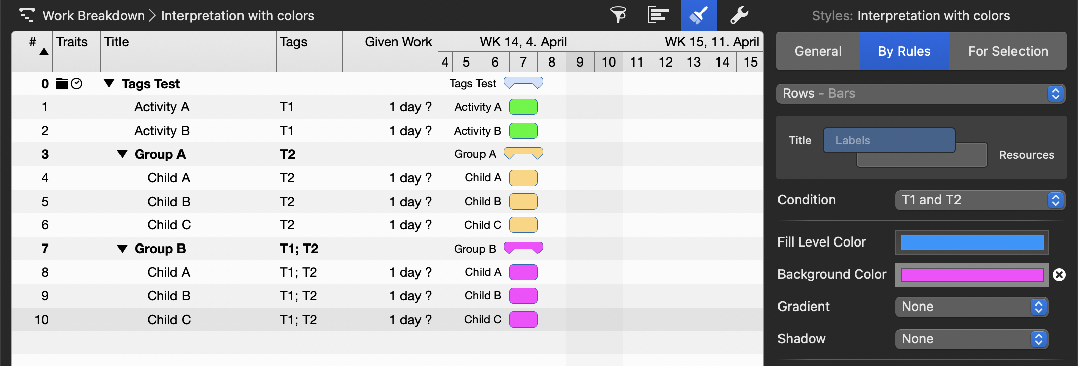 Merlin Project - Colors by Tags