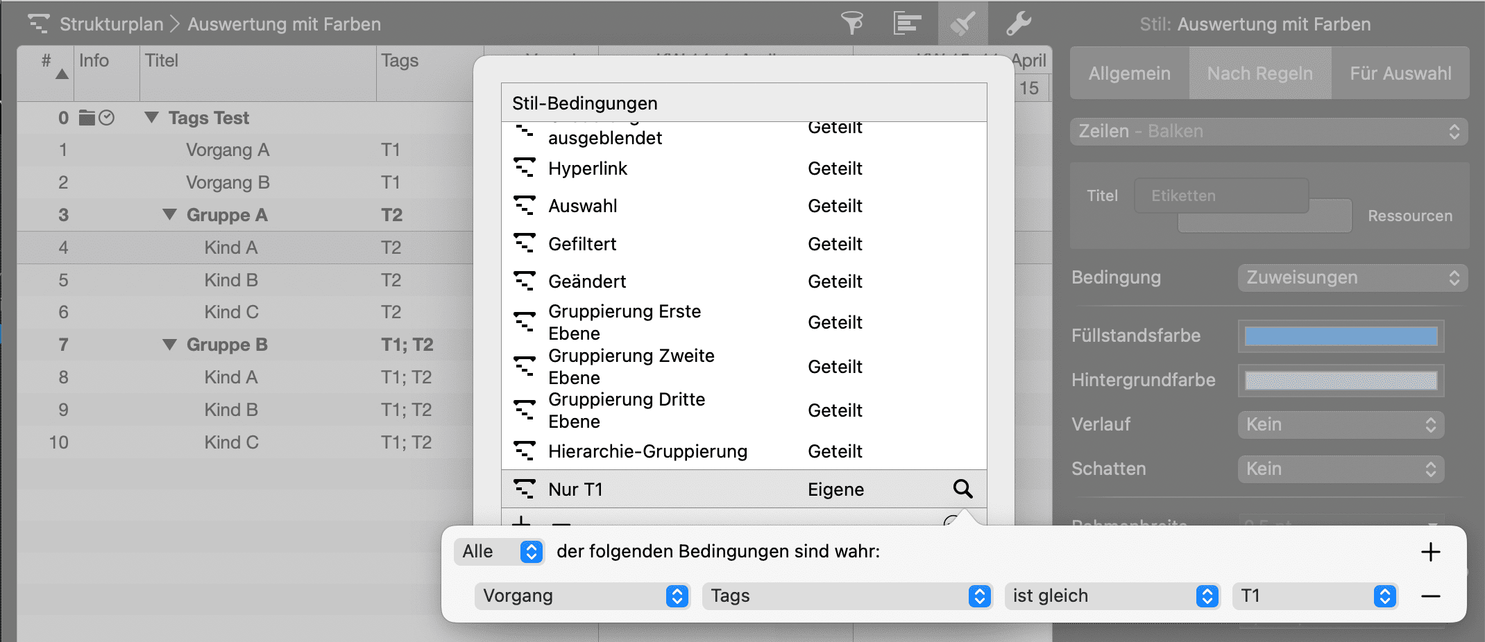 Merlin Project - Stil Bedingung