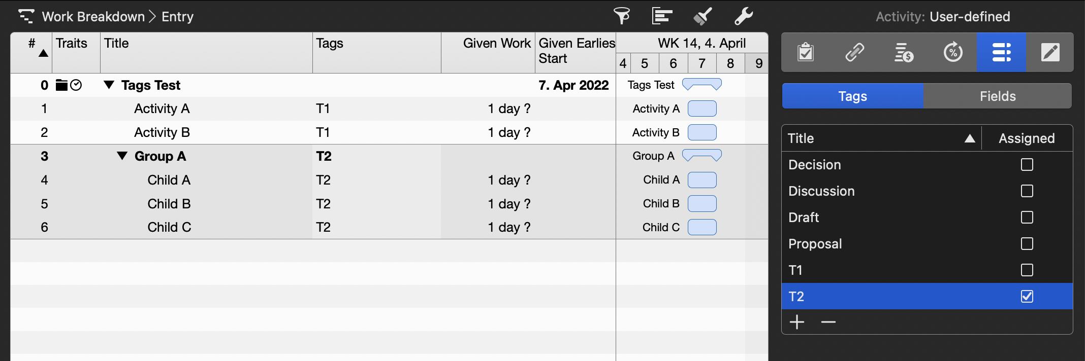 Merlin Project - Multiple assignment of Tag