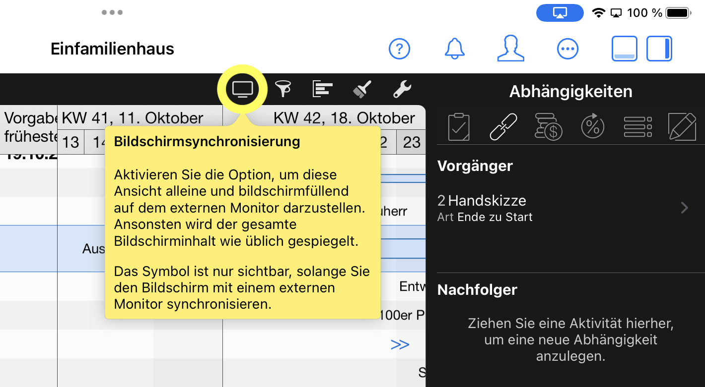 Merlin Project Präsentationsmodus