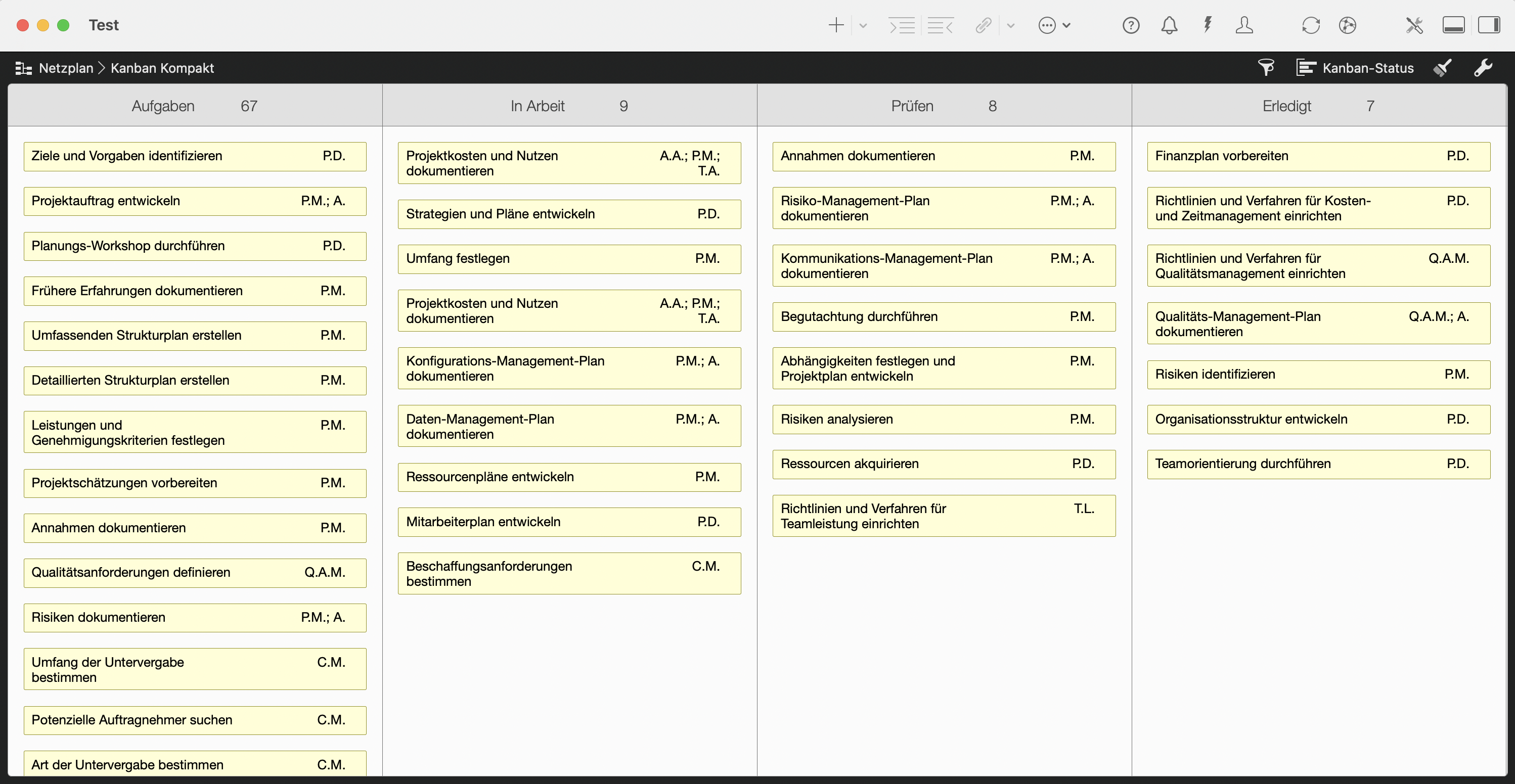 Kanban in Merlin Project Kanban in Merlin Project