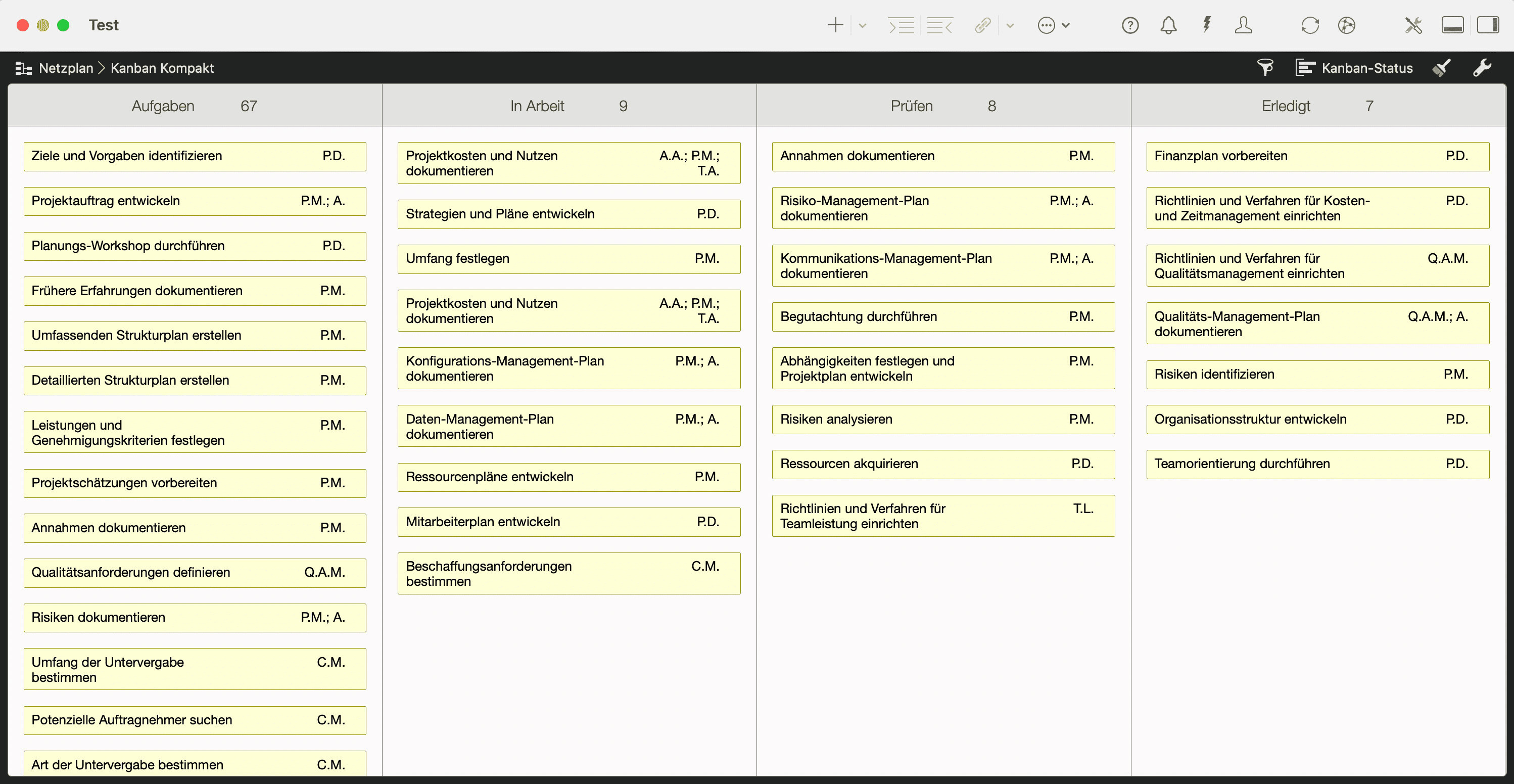 Kanban in Merlin Project