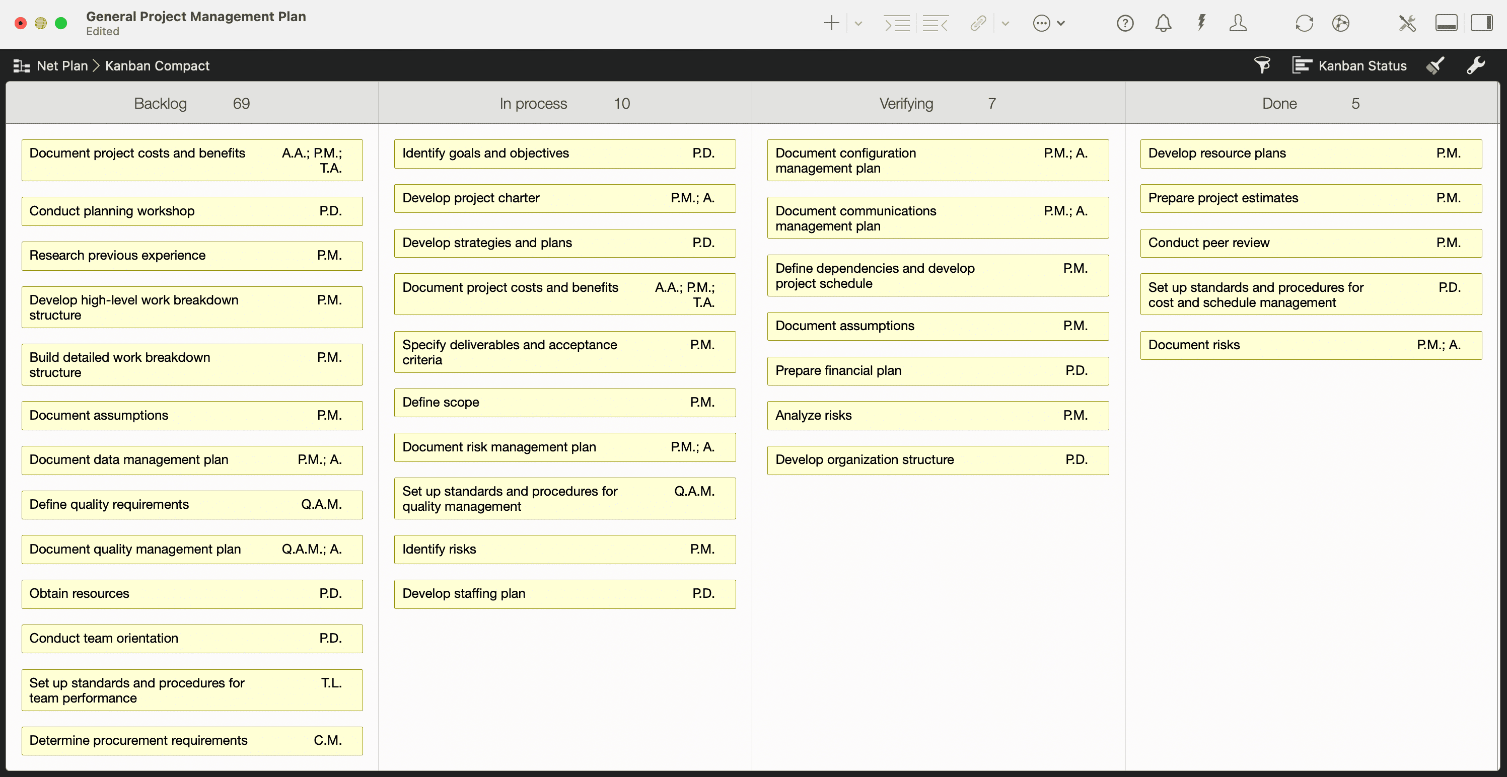 Kanban in Merlin Project Kanban in Merlin Project