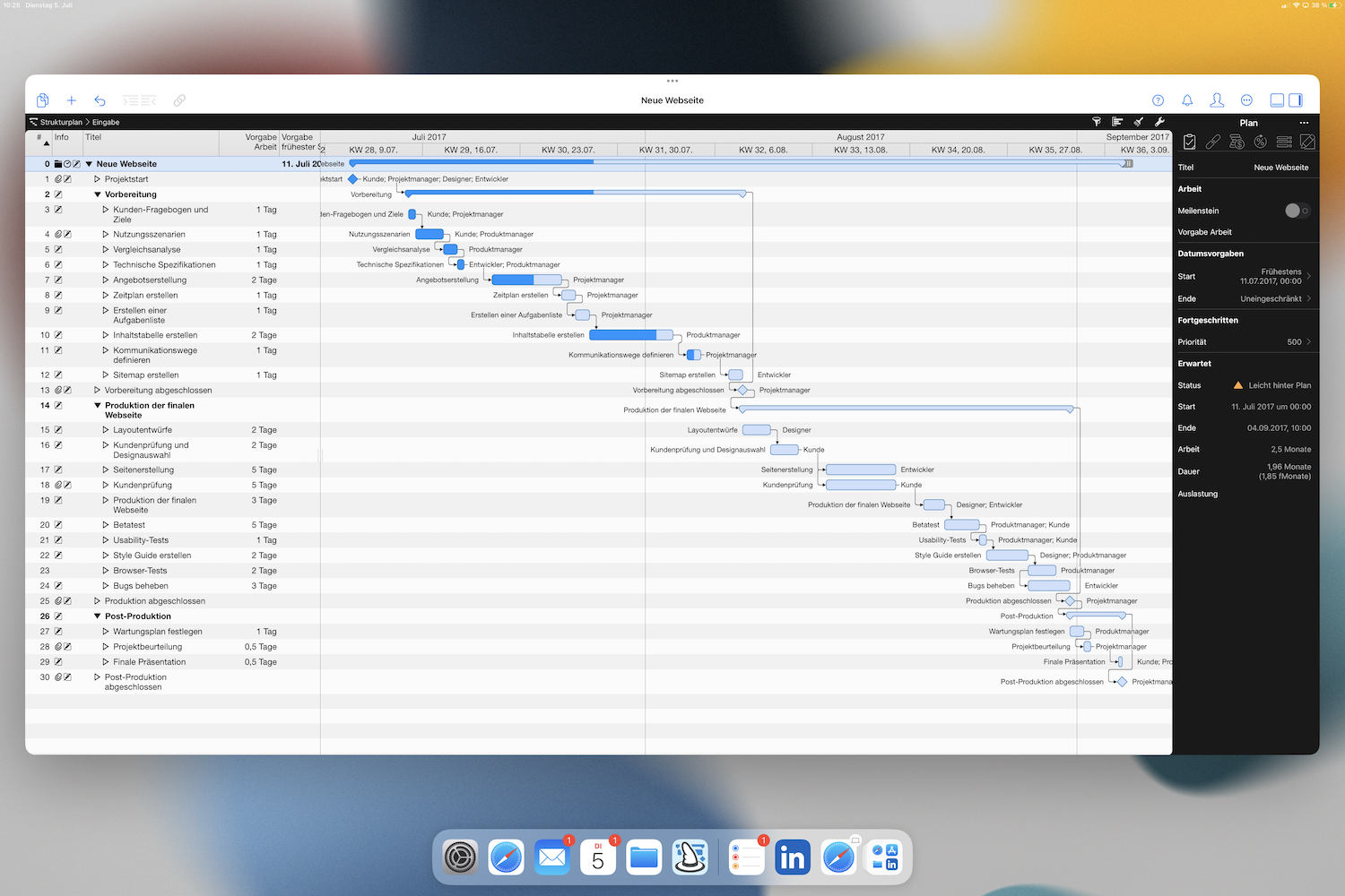 Merlin Project mit Stage Manager auf dem iPad