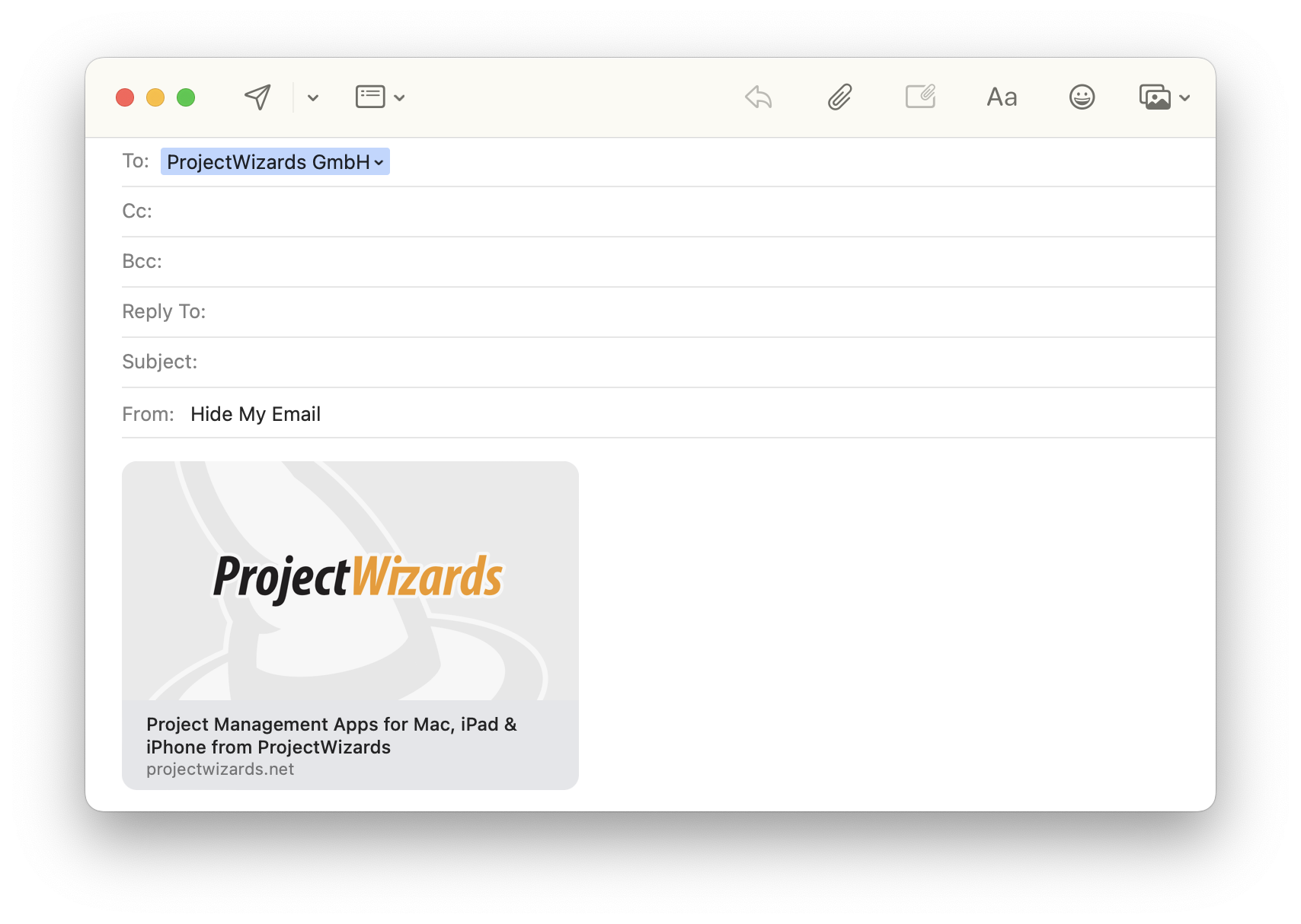 Mail Rich-Link inside Mail Rich-Link inside