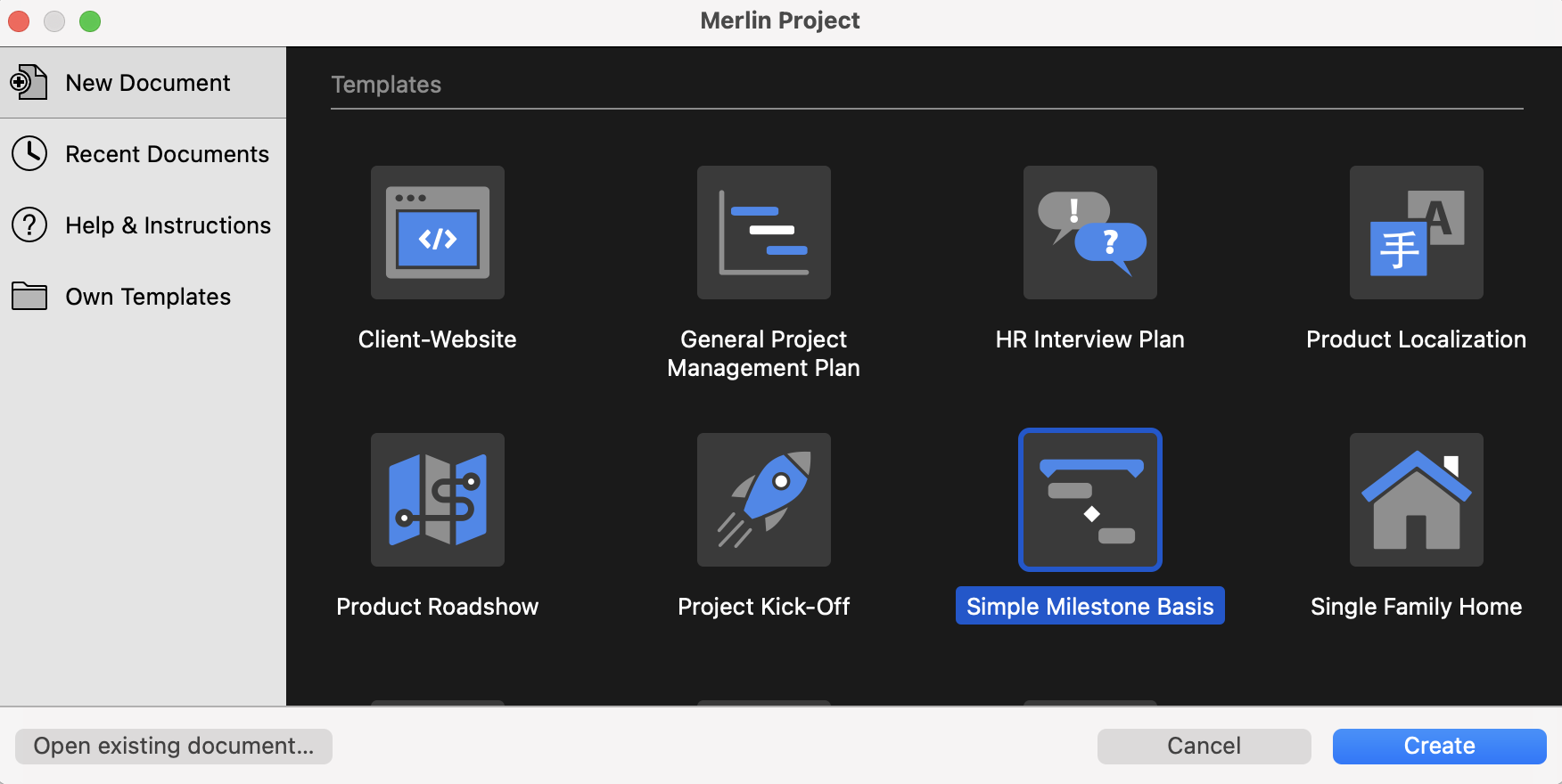Merlin Project Templates Merlin Project Templates