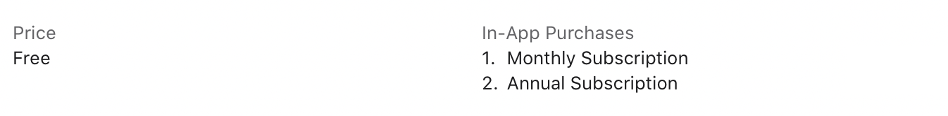Achats intégrés sur l'App Store
