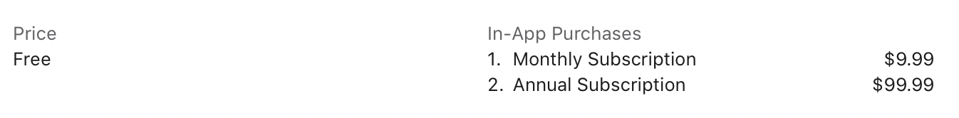 In-App Purchases in the App Store In-App Purchases in the App Store