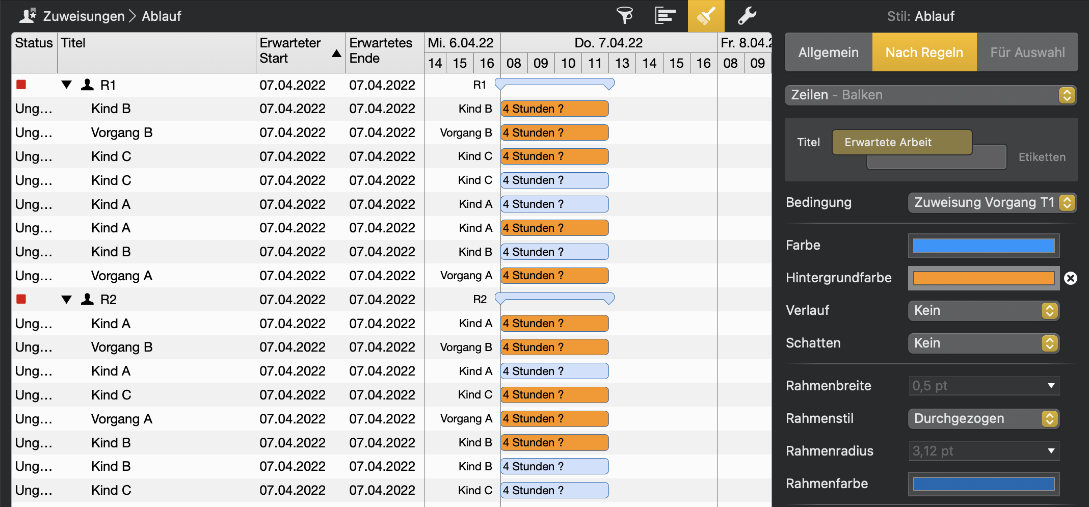 Merlin Project - Zuweisung: Stilinspektor Farbe anpassen