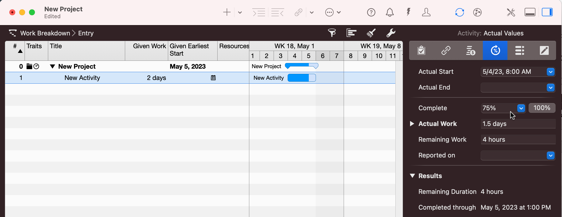 Merlin Project - Progress 75% Percentage Merlin Project - Progress 75% Percentage