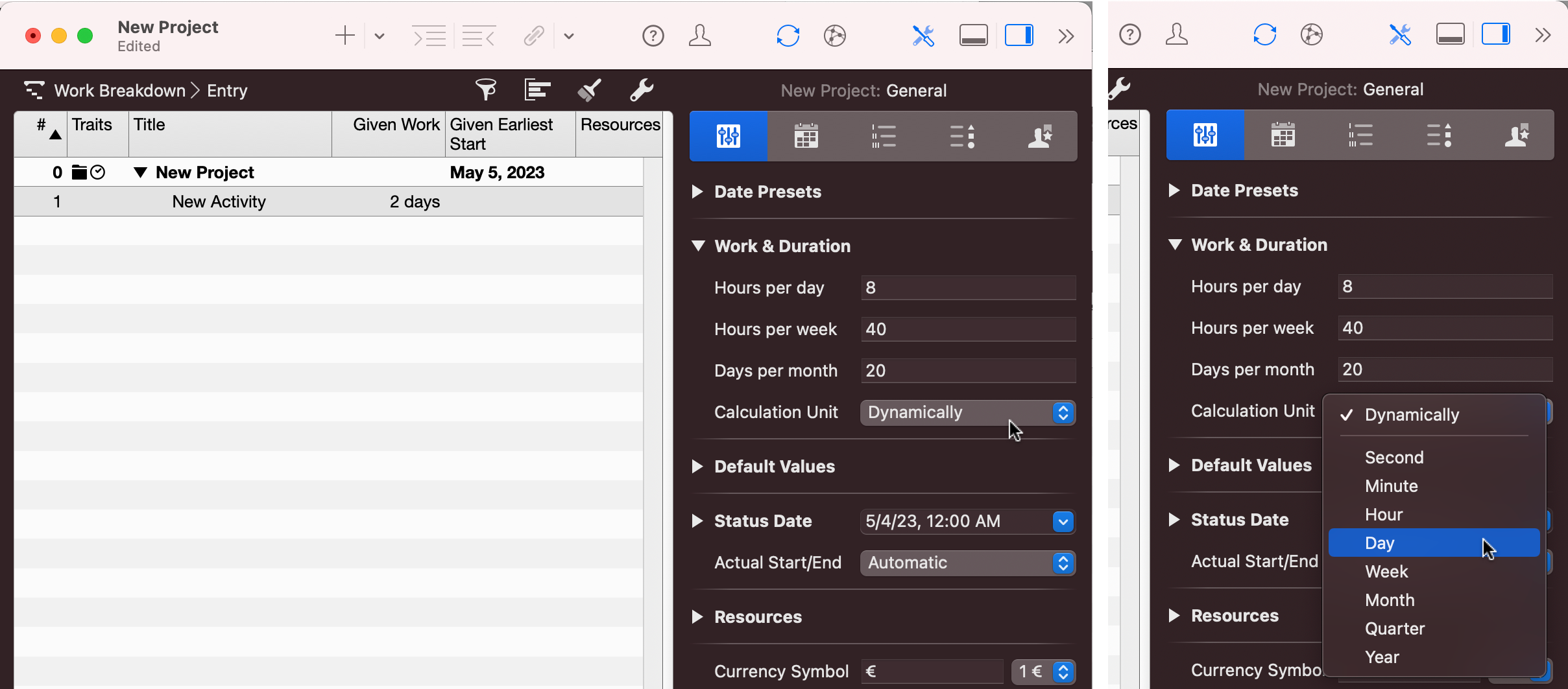 Merlin Project - Unit of Calculated Durations Merlin Project - Unit of Calculated Durations