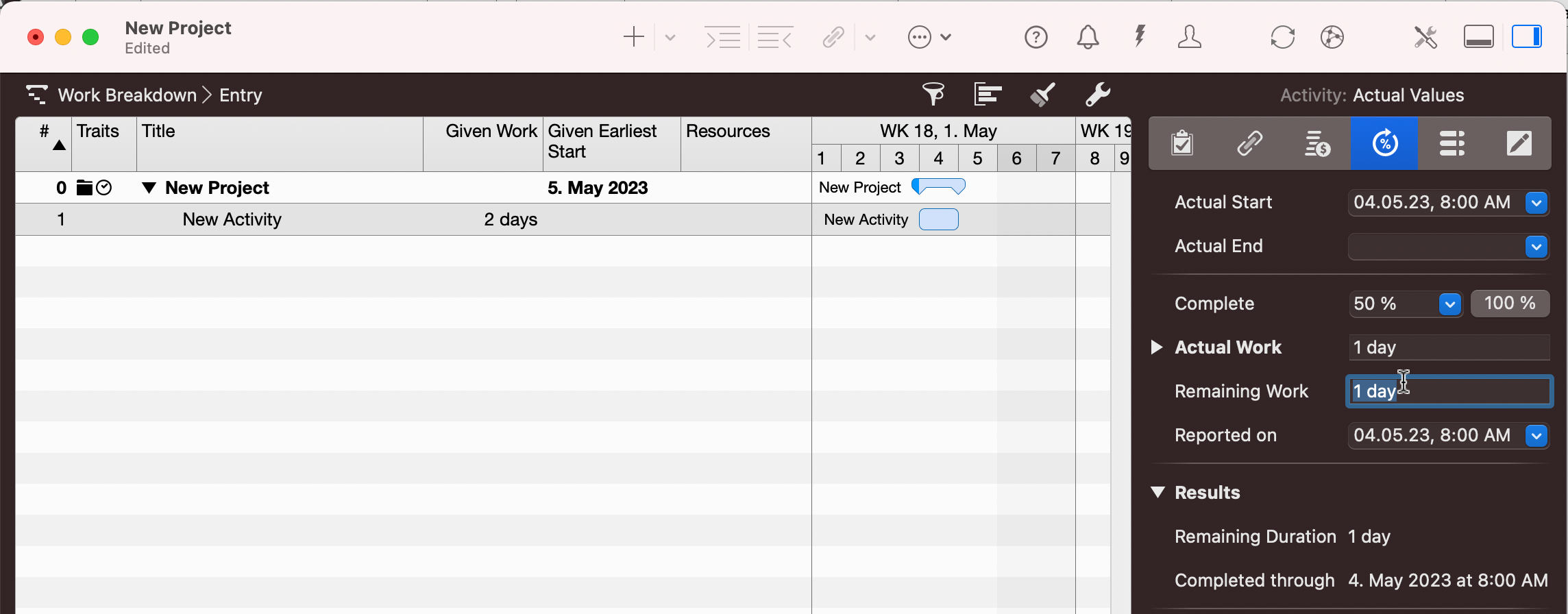 Merlin Project - Calculated Remaining Work Merlin Project - Calculated Remaining Work
