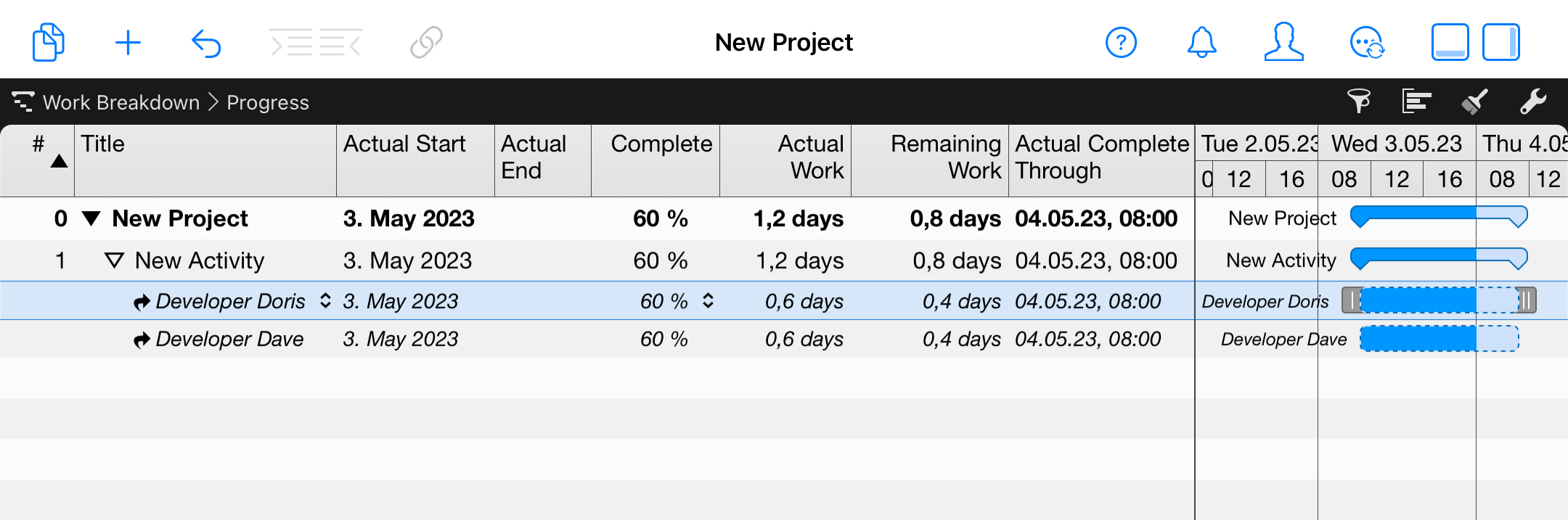Merlin Project on the iPad - Assignments of that activity