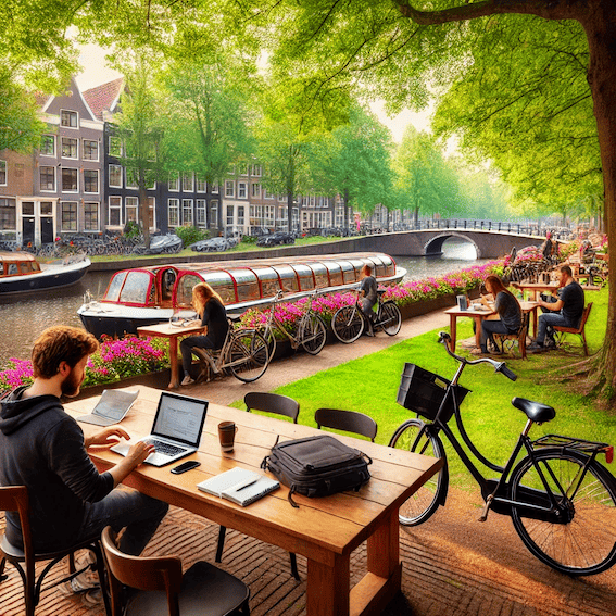 In der Natur arbeiten