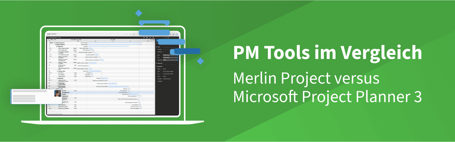 Ein Vergleich: Welche Projektmanagementsoftware ist besser? Merlin Project vs. Microsoft Project Planner Ein Vergleich: Welche Projektmanagementsoftware ist besser? Merlin Project vs. Microsoft Project Planner
