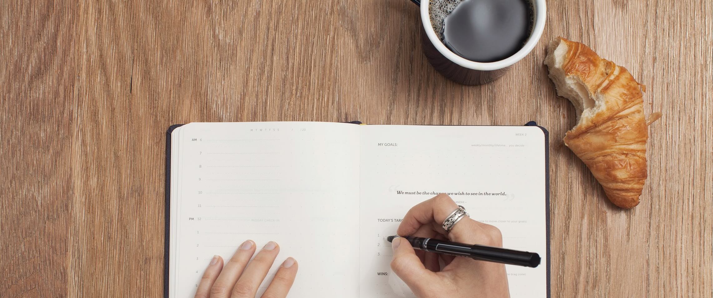 Produktivität durch Tages-Thematisierung