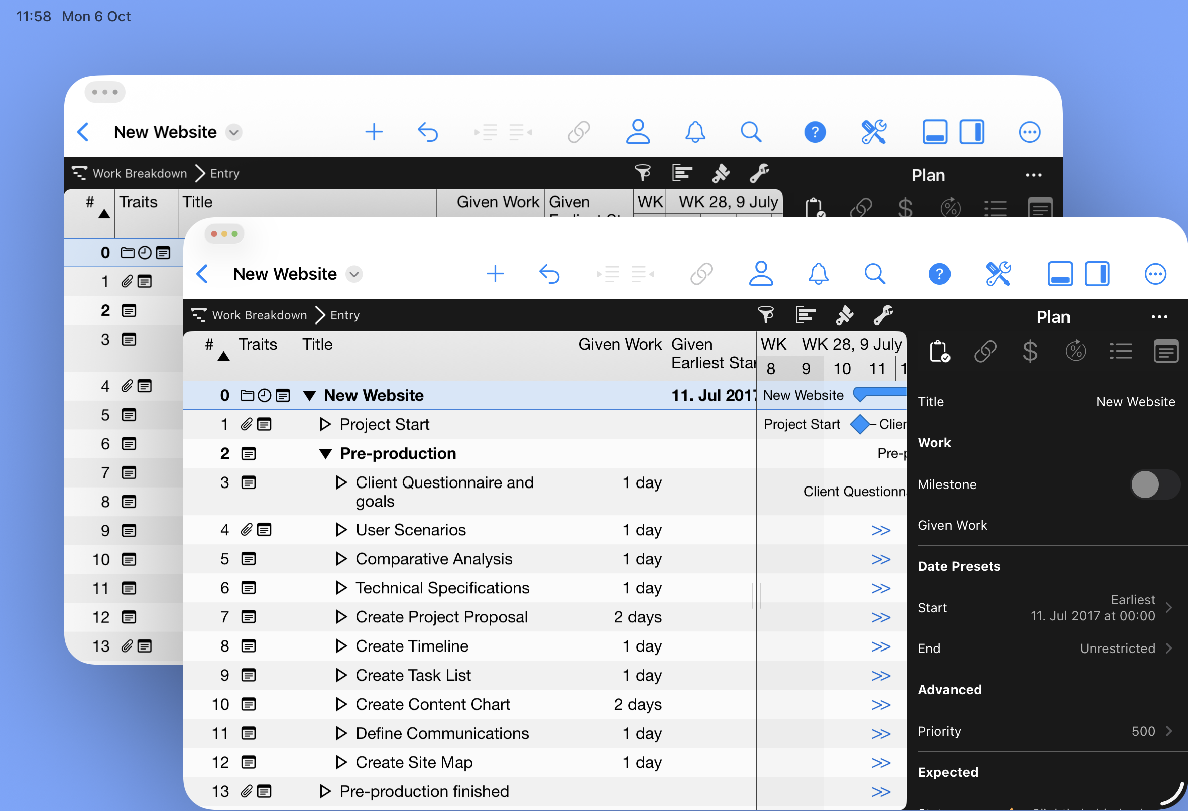 New window with existing document content