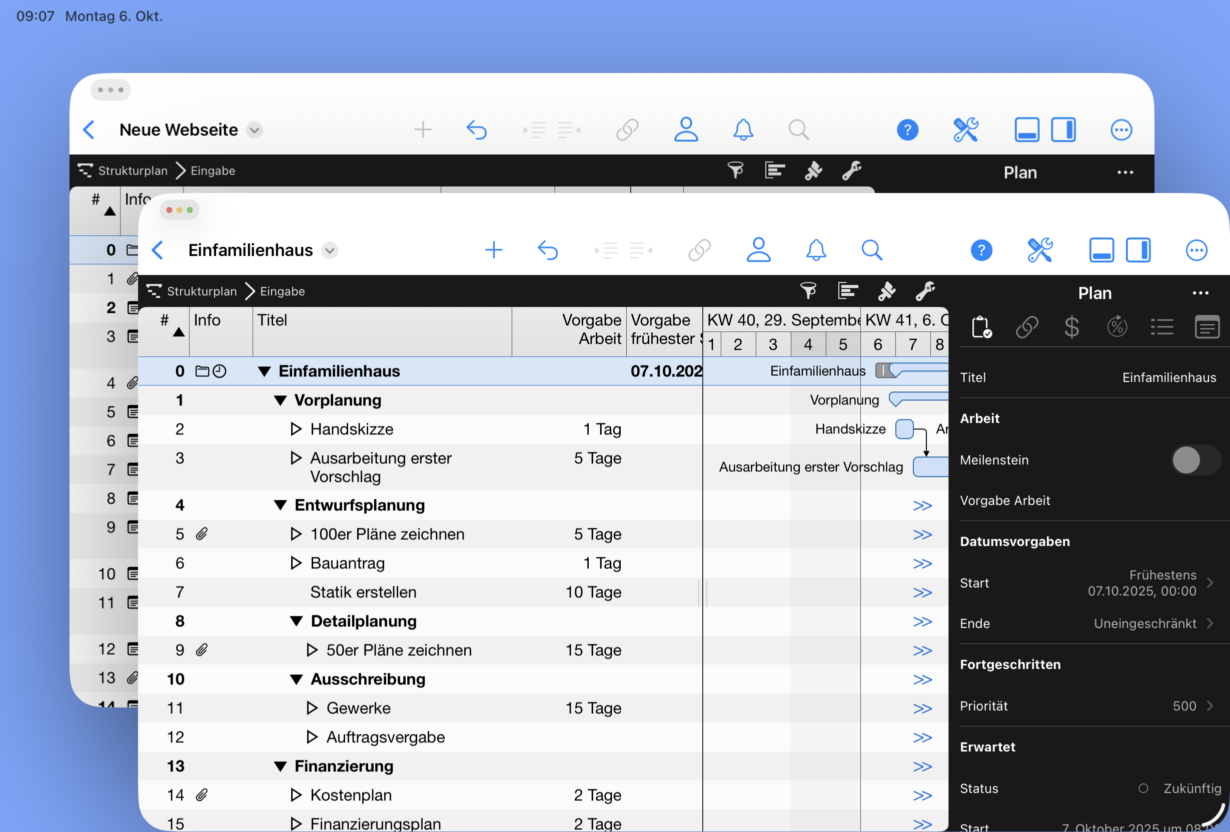 Zwei separate Dokumente Zwei separate Dokumente