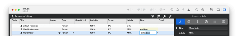 Recursos con su propio rol en Merlin Project Recursos con su propio rol en Merlin Project