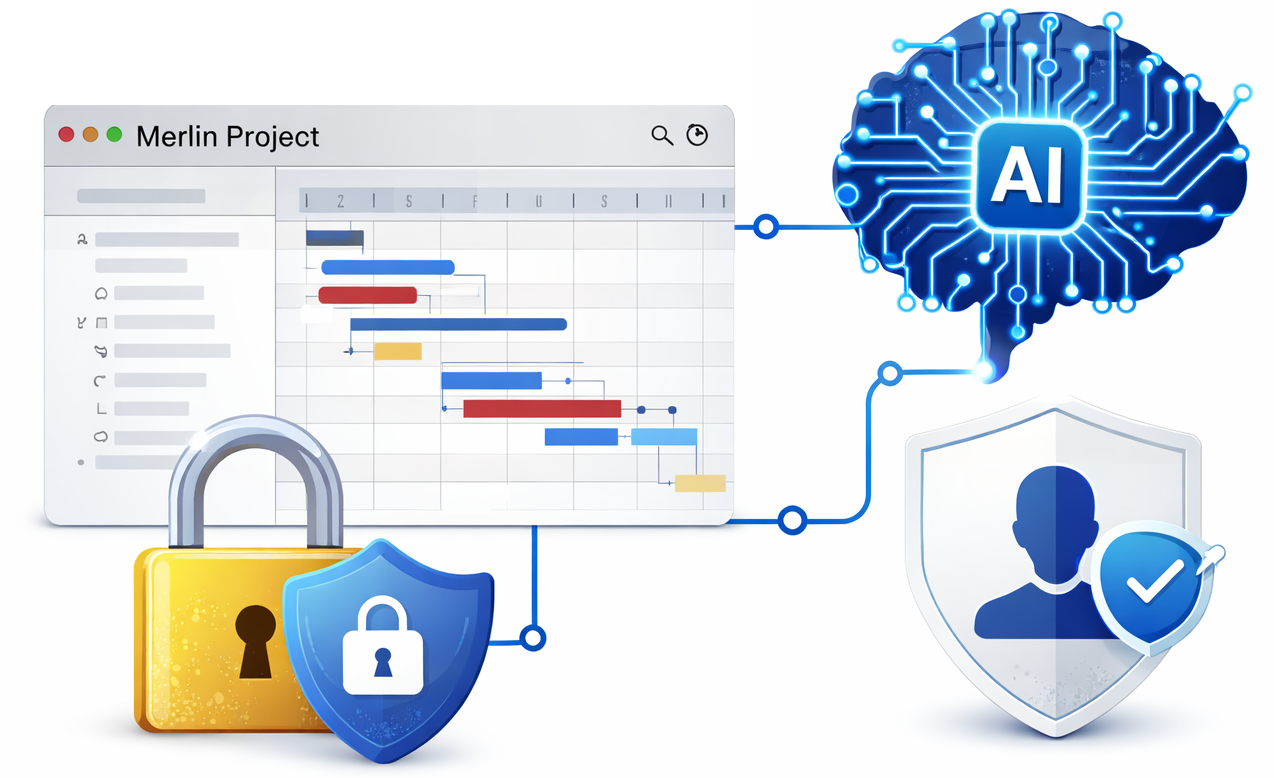 IA en Merlin Project – Sus datos permanecen protegidos IA en Merlin Project – Sus datos permanecen protegidos