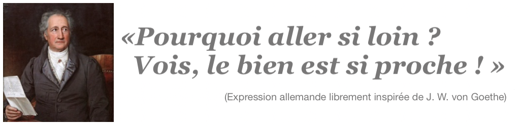 Expression allemande librement inspirée de J. W. von Goethe