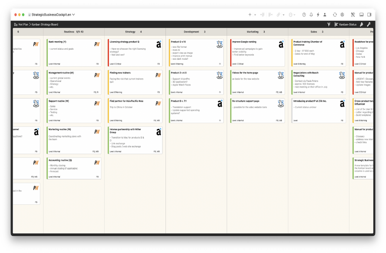 Merlin Project Project Template: Strategic Business Cockpit
