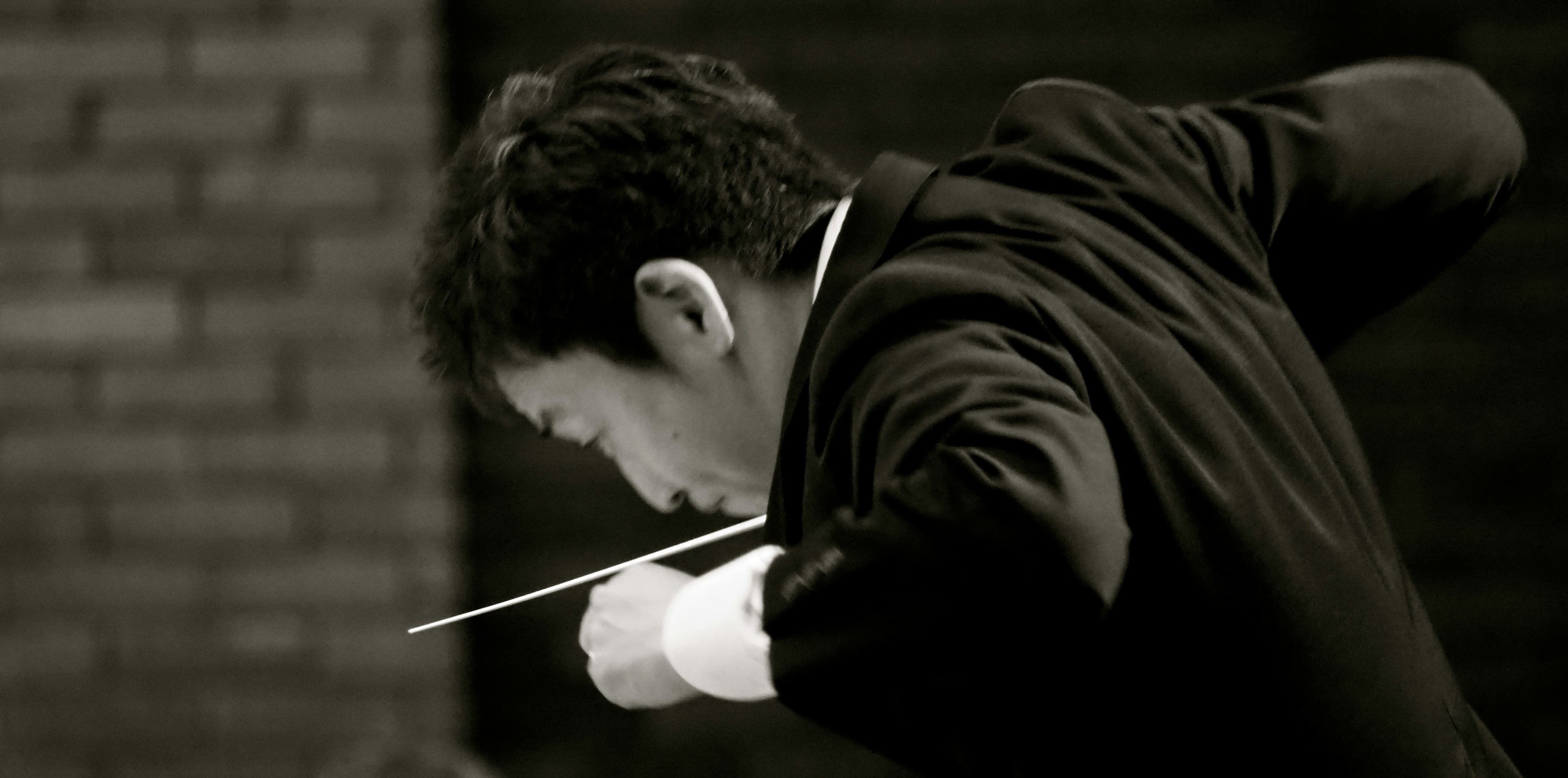 Dirigent im Orchester