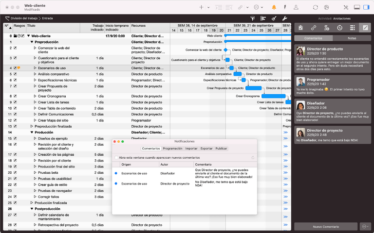 Anotaciones en Merlin Project