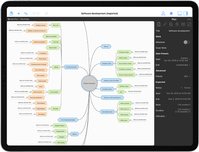 Mind Map in Merlin Project